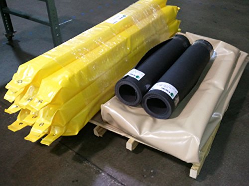 Stinger SpillPal Containment Berm, Economy, Yellow, 3434 Gallon Spill Capacity, 24' Width x 51' Length x 4.5