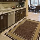 Ottomanson Area Rug 5' x 6'6' – Non Slip Rubber...