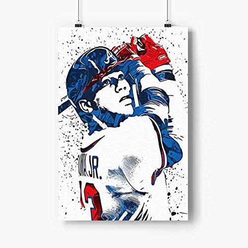 Ronald Acuna Jr Atlanta Poster Art Prints - No frame - N.784 - Size : 12x18 Inches - Atlanta American baseball team Poster - Baseball Player Poster , Baseball Wall Art , Baseball lover gift
