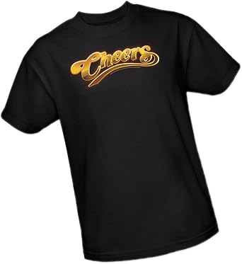 TV Show Logo - Cheers Adult T-Shirt, Medium Black