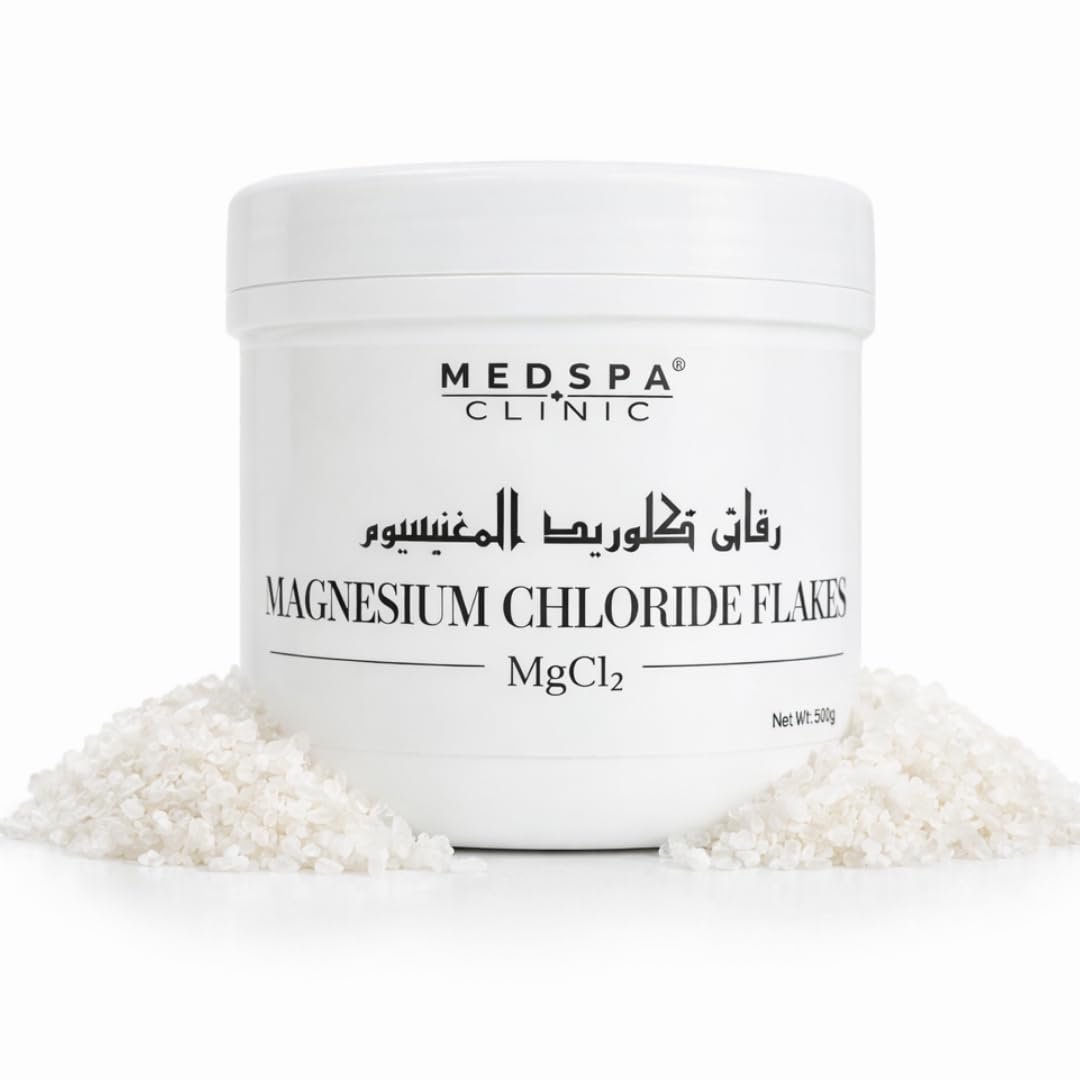Magnesium Chloride Flakes MgCl2 – 500g, For Relaxation, Muscle Recovery & Foot Soak, For Bath, Body Soak & Skin Care, Spa & Wellness Use.