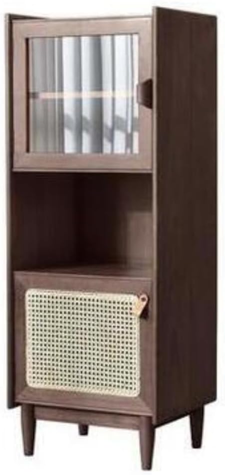 Bufetera Living Room Display Cabinet Solid Wood Sideboard Modern Storage Cabinet Suitable for Kitchen Living Room Corridor Office Aparadores Para Comedor(B), 50*40*130cm