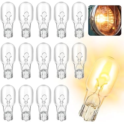 Avenuebool 15 Pcs 912 12V 8.9W Interior Light Bulbs Cover