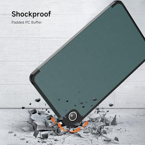 Image of YRH for Samsung A9 / A11 Tablet Case 8.7 inch, Slim Light Stand PU Lether Cover for Galaxy Tab A9 / A11 Tablet Case, Dark Green