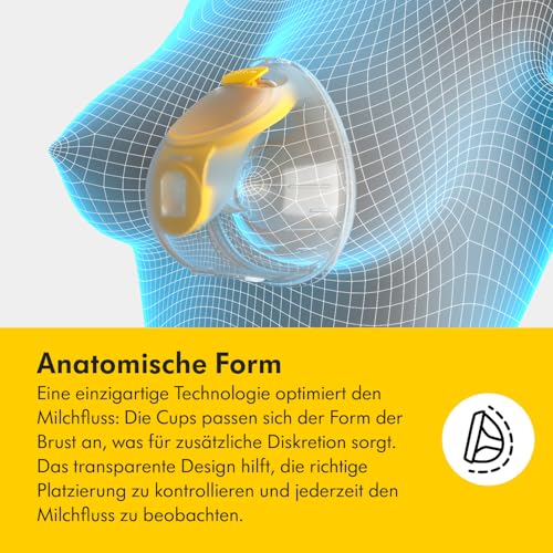 Medela Swing Maxi Hands-free Elektrische Doppelmilchpumpe – Einfaches und intuitives Design für unterwegs – Verbindbar mit der Medela Family App