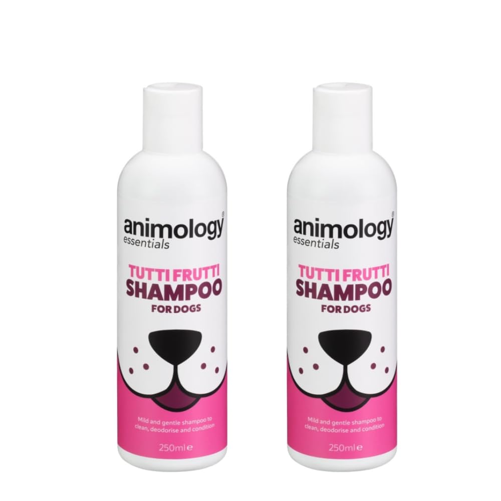 Animology Dog Shampoo 250ml - Tutti Frutti - This Sweet And Smooth Fragrance Leaves a Delightful Scent - Pack of 2