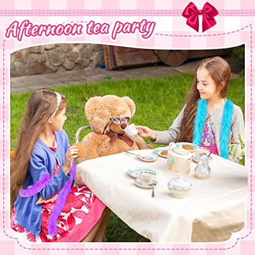 8 Pcs Feather Boas Set Artificial Fluffy Boas Decoration For Women Costume Dress Girl's Tea Party (Multi Color) #TOP5