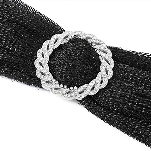 Unicra Women's Sparkling Metallic Shawls and Wraps for Evening Party Dresses Scarf with Crystal Buckle4