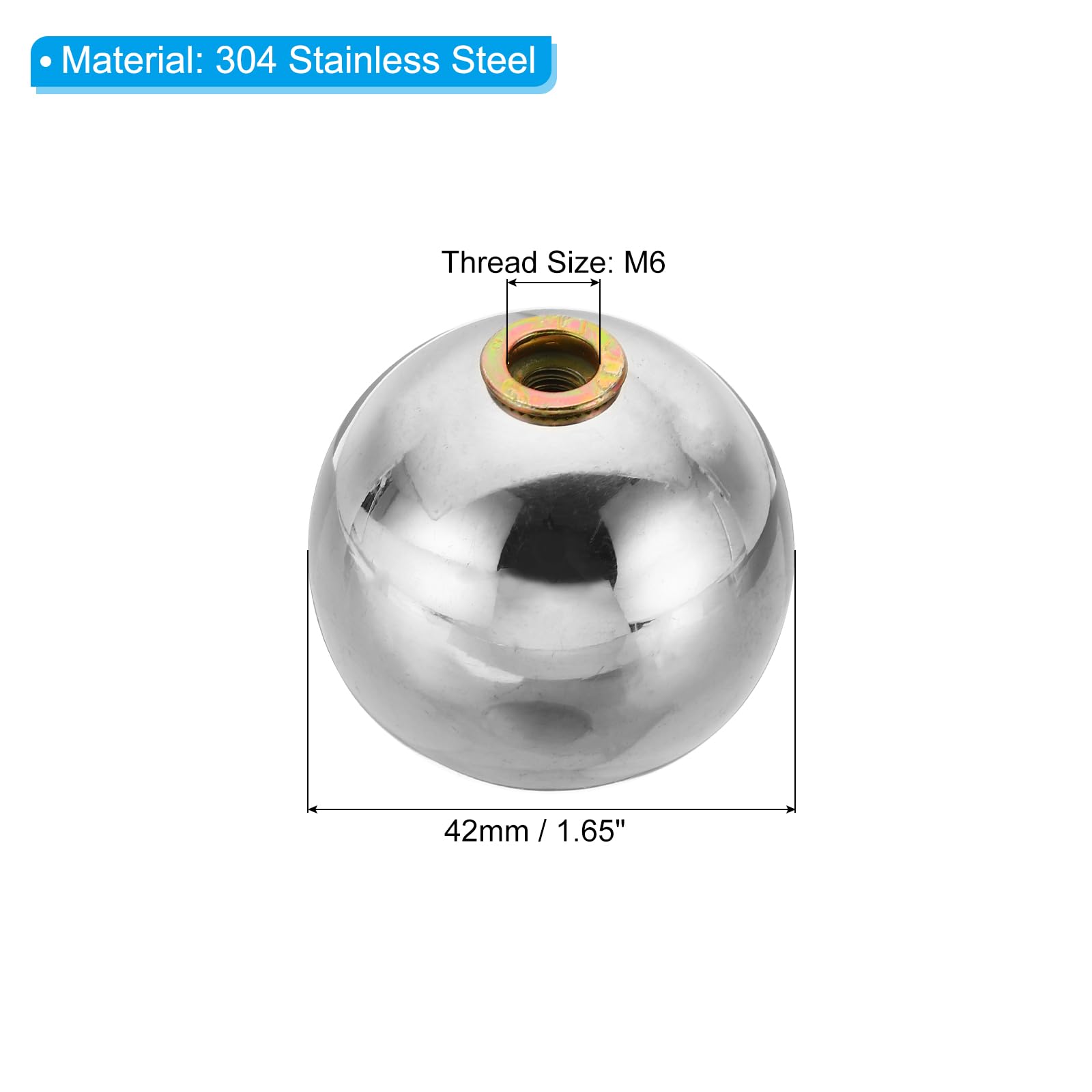 PATIKIL M6x42mm Ball Nuts Knob - Image 2