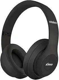 Fone De Ouvido Bluetooth 5.0 Bateria Longa Duração Sem Fio Headphone Extra Bass Dobravel Para Treino, Academia, Trabalho (Preto)