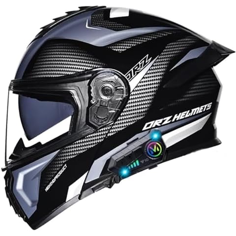 Casque Moto Hejunlian Bluetooth Modulable Cover