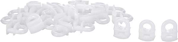 Lampa 99003 Ganci scorrevoli per binari Tende, Neutro, 100 x 100 x 15 mm, 25 Pezzi - 1