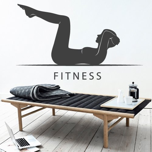 Wall Decor Vinyl Sticker Room Decal Fitness Sport Lifestyle Motivation Health Woman Girl (S236) by StickersForLife