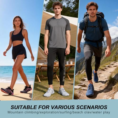 Image of SIOSNETA Hike Barefoot Shoes for Women Men, Breathable Non-Slip Athletic Footwear, Wide Toe Water Shoes for Hiking, Non-Slip Neuropathy Shoes for Women Men, Grounded Comfort wear