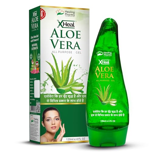Image of Healing Pharma -XHeal Aloe Vera Gel For Face & Hair - 120ml x Pack of 2
