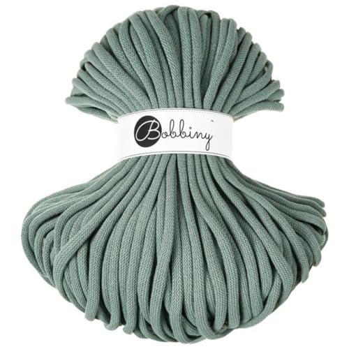Bobbiny - Filato “Jumbo”, cordoncino da 9 mm x 100 m (verde alloro)