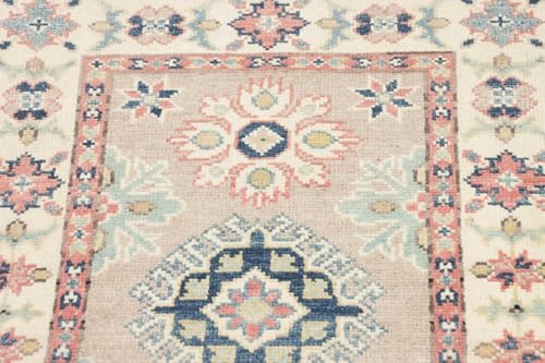 Tapis d'Orient Kazak en laine résistant pour sublimer les petits sols - 7