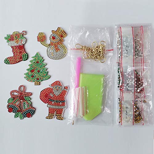 5 Pezzi Fai da Te Natale Pittura Diamante