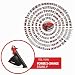Einhell Akku-Laubsauger VENTURRO 18/210 Power X-Change (Li-Ion, 18 V, Saugleistung 500 m³/h, Fangsack 45 L, Blasfunktion bis 210 km/h, ohne Akku & Ladegerät)
