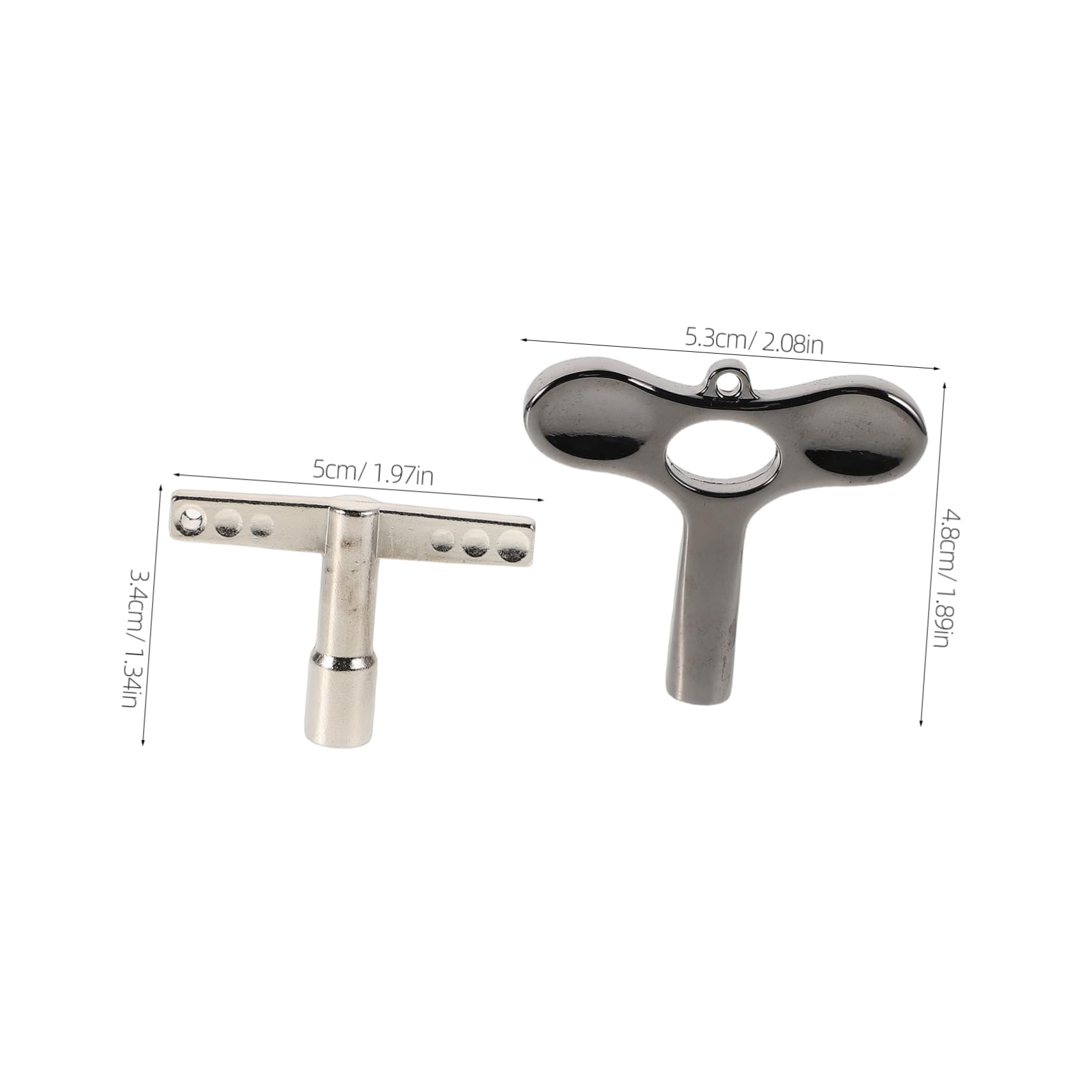BESTonZON 2Pcs Metal Drum Keys for Tuning Durable Portable Drum Tuning Tool for Snare Drums and Acoustic Instruments Compact Design for Travel and Gigs