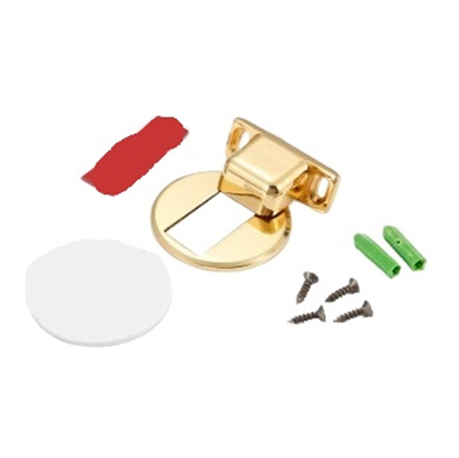 Dsfihjo Golden Magnetic Door Holder Stopper Invisible Doorstop Wall Floor Mount Safety Catch Stainless Steel Door Suction Bedroom Supplies(Golden)