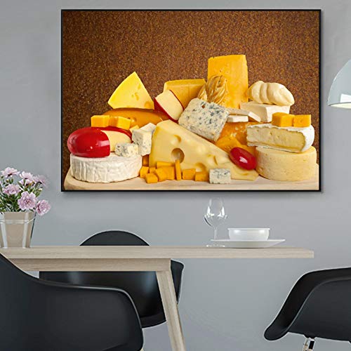 Affiche fromage cuisine nordique pour decoration murale de restaurant 35x50 cm