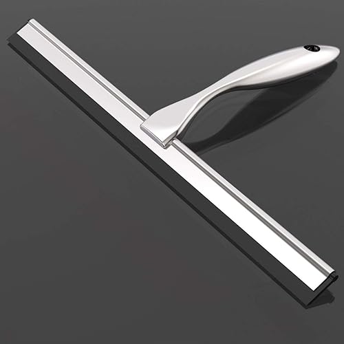 Miniatura 3 de Escobilla de ducha de acero inoxidable para puertas de ducha, baño, ventana, espejo y cristal de coche, 14 pulgadas