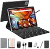 Tablet EITOMIN Android 2026, última versión de 10 pulgadas con teclado, 128GB ROM 16GB RAM, expansible a 1TB TF, Octa-Core, 5G WiFi, 1080 FHD, cámara 13MP+8MP, Bluetooth 5.0, GPS, mouse, funda, color negro 2