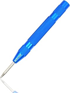 Sponsored Ad - Automatic Center Punch,MIKITOK Spring Loaded Center Punch,Self Centering Drill Bit Setcenter Punch Spring L...