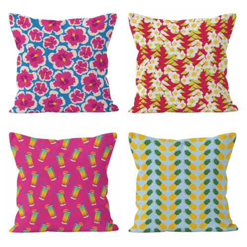 Housse de coussin fauteuil lin de qualité supérieure géométrique 50x50