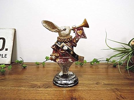 Amazon トランプラビット うさぎ 兔 置物 かわいい おしゃれ オブジェ 大人 アンティーク クラシック レトロ インテリア雑貨 置物 オブジェ オンライン通販