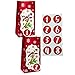 Produktbild Annastore Adventskalender zum Selbst Befüllen - 20 x 10 x 6 cm Adventskalender zum Befüllen - Adventstüten - Papiertüten für Adventskalender