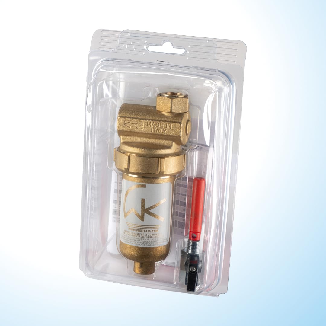 WK - Filtro desatascador magnético para caldera de latón, útil para filtración de agua, protege el sistema térmico de las impurezas