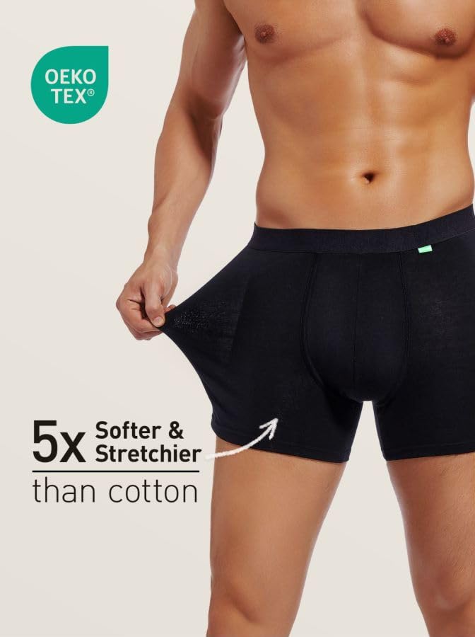 Mens Boxer Briefs Merino Wool Underwear Comfortable Pouch No Fly Moisture Wicking3