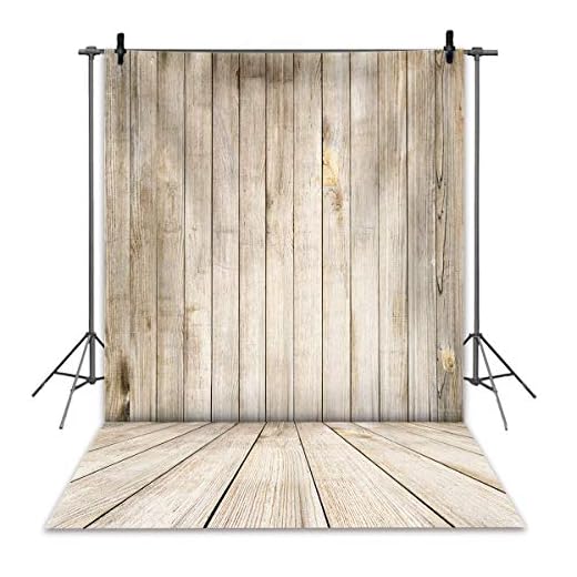 RUINI - Telón de Fondo de Madera rústica de con Textura de Madera para Pared y Suelo de fotografía, Retrato para niños, cumpleaños o Fiesta de bebé