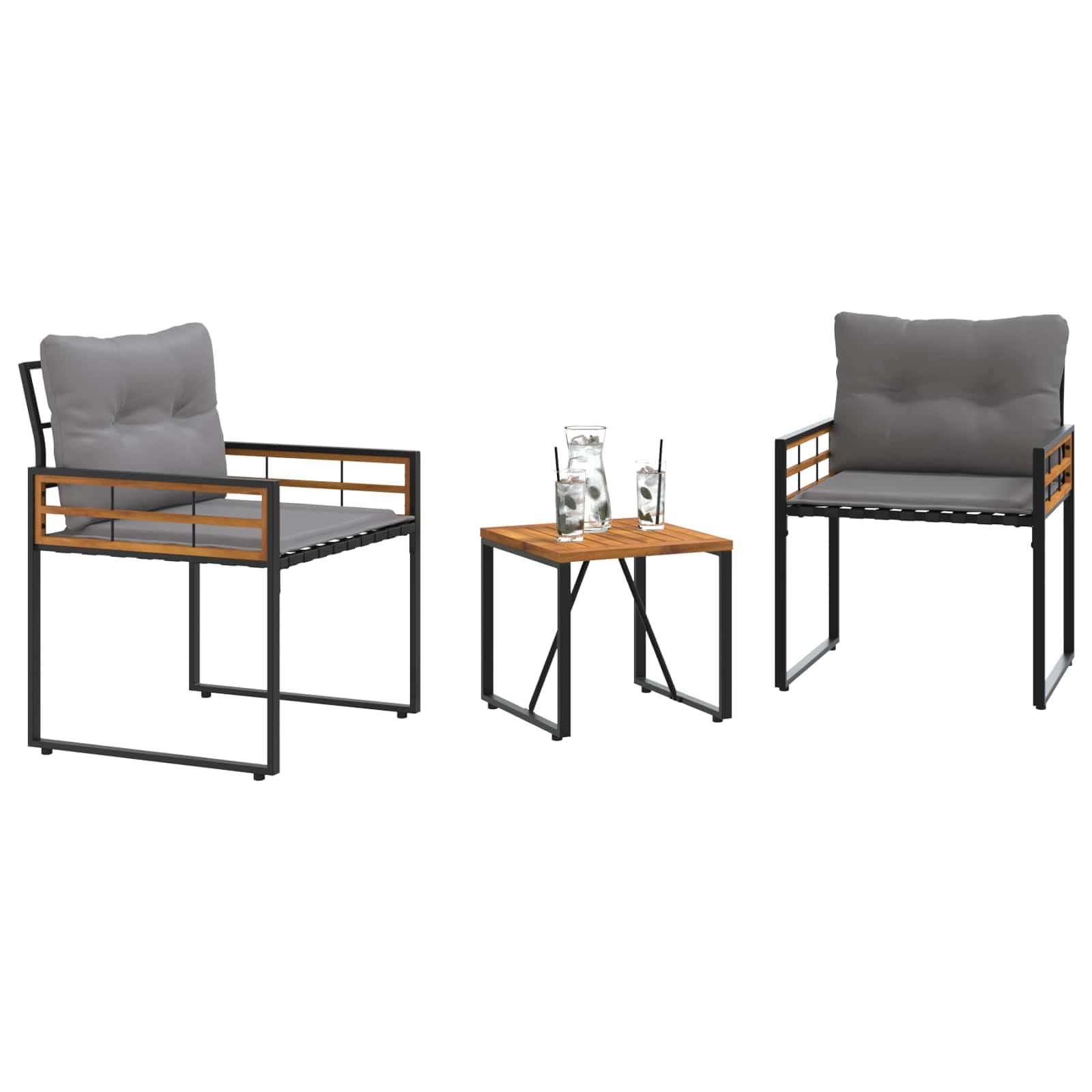 Salon de jardin moderne pour terrasse et coin balcon cosy vidaXL