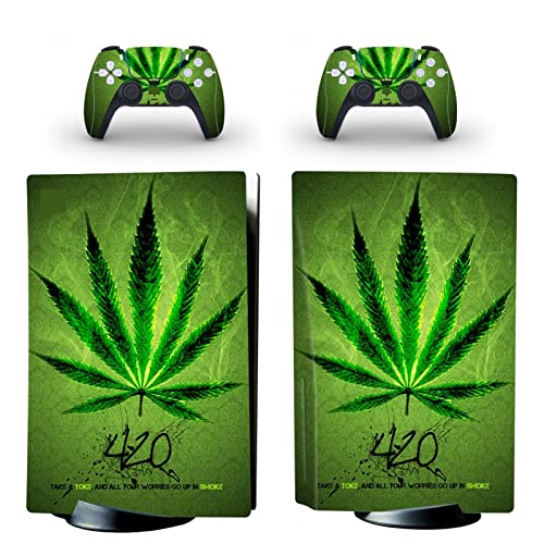 Sin Espuma Y Sin Burbujas Para PS5 Skin Disc Edition Anime Console Controller Vinyl Cover Skins Wraps Para PS 5 Version(7411)