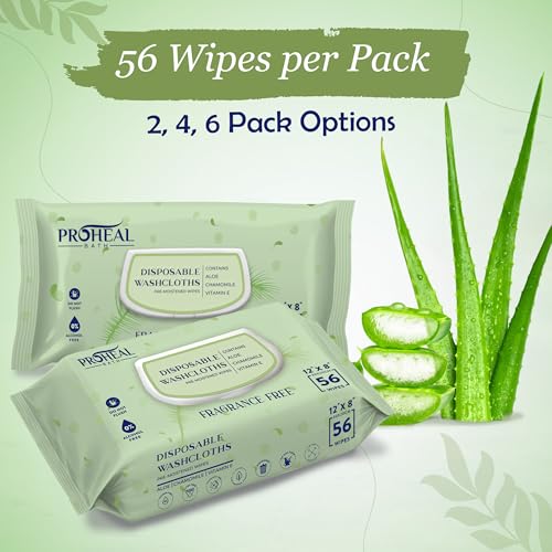 image for ProHeal X Large Wet Wipes for Adults - 6 Packs of 56 [336 Count] Dispo