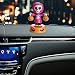 Produktbild Solar Wackelfigur Auto Wackelfunktion Verzierungen Wackelkopf Auto Innendekoration Schaf Faultier Auto Ornamente Auto Dekoration Weihnachtsgeschenk Halloween Affe mit Kürbisen