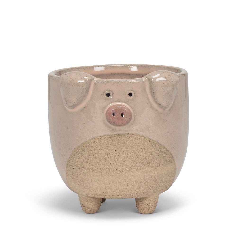 212 Main 4 in. Pig on Legs Planter Pink - Large