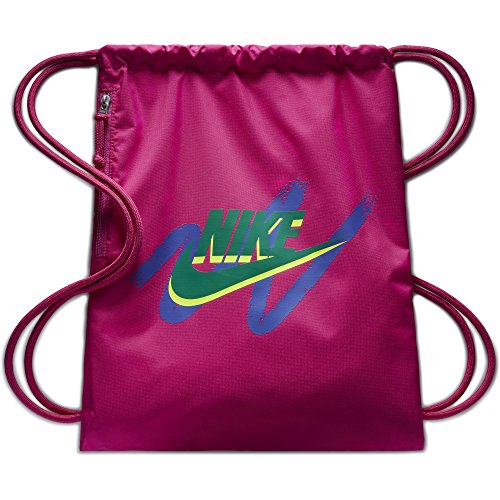 NIKE Sportswear Heritage Graphic Gym Sack, Active Pink/Active Pink/Neptune, One Size