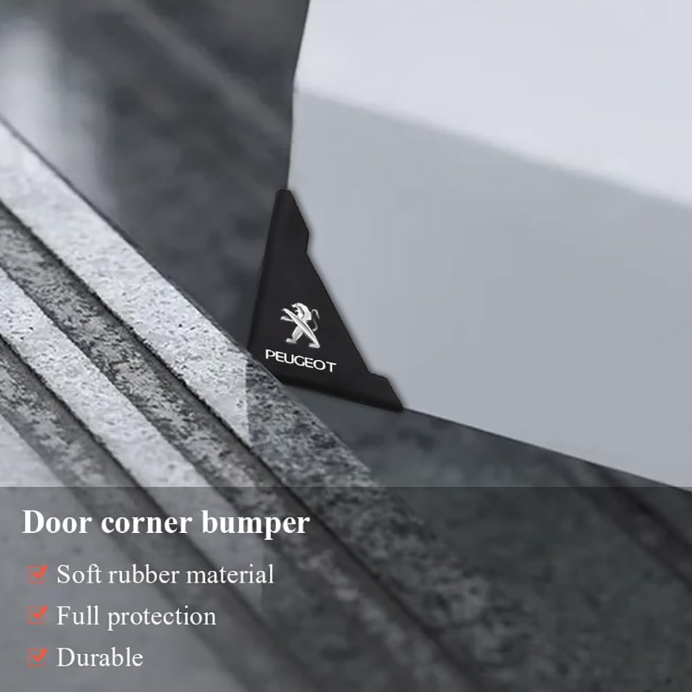 Protecteurs D'angle De Portière Pour Peugeot 208 (2012-2015) - Autocollants Anti-rayures, Pack Avant + Arrière