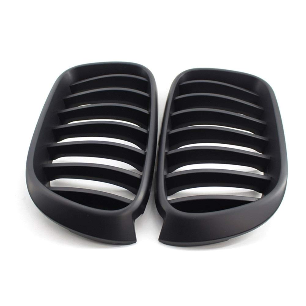 Wymiana przedniego grilla samochodu Matowy czarny, dla BMW, F25 F26 X3 X4 2014-2017 Car Styling