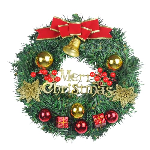 Amerikanischer Weihnachtskranz 13 Türkranz Weihnachten, 30cm Weihnachtskranz Tür Fenster & Wand...