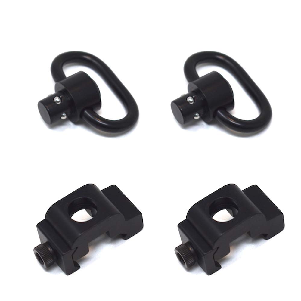 Buy TPO 2 PCS QD2 Sling Swivel , Quick Detach Sling Attachment with Push Button for Picatinny
