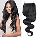 Forevery Hair Lace Closure 3.5x4 Body Wave Brazilian Virgin Human Hair Extensions Middle Part Lace Closure(12", body wave)