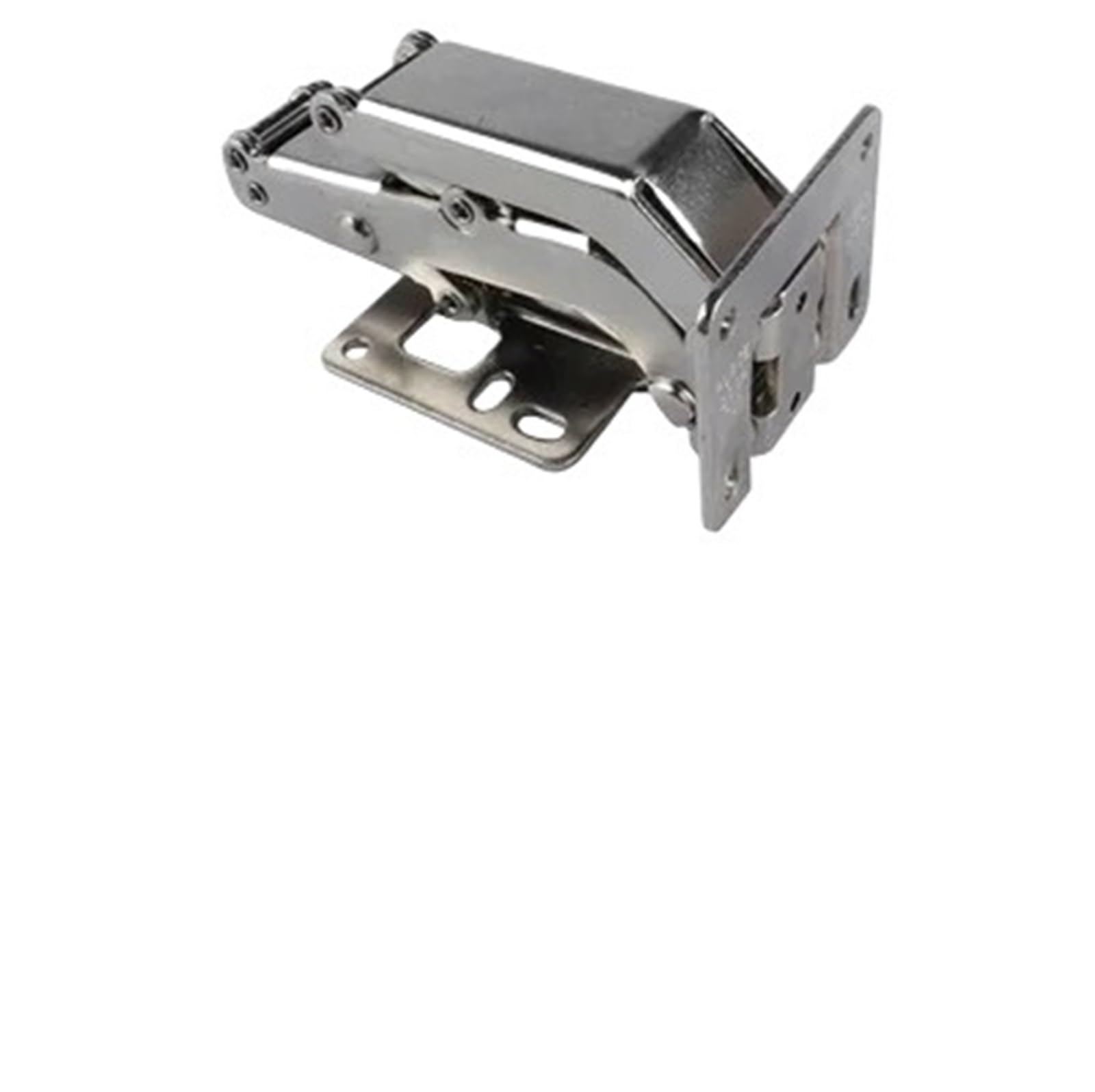 Kdhcvkz Large Regular 4Pcs No Drilling Surface Mount Spring Cabinet Hinge Furniture Hinge(Large Regular)