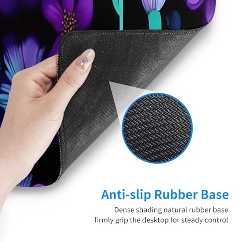 Tapis de souris de jeu étendu aux bords cousus haute précision
