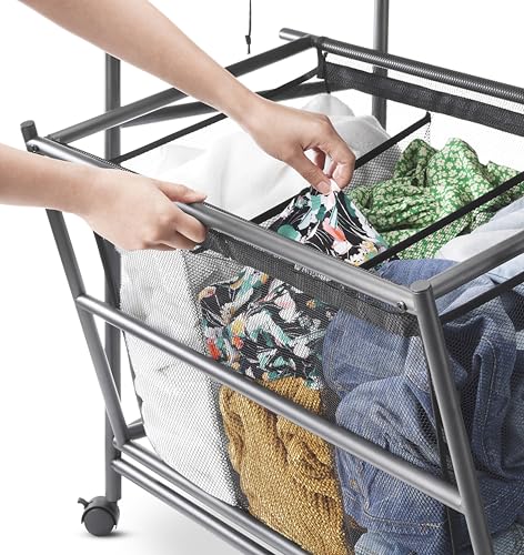 Whitmor Triple Laundry Sorter with Ironing Table thumbnail 5