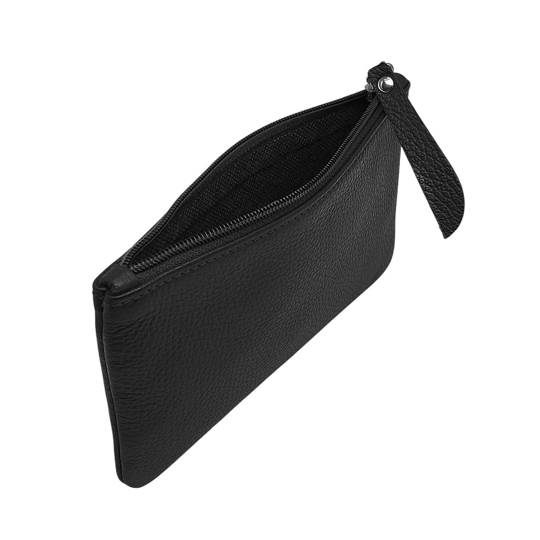 FAST WORLD SHOPPING Pochette Vera Pelle Unisex, Borsello a Mano Uomo Donna, Bustina Versatile, Borsellino per Trucco, Astuccio Porta Penne e Matite, Custodia Make-Up e Accessori